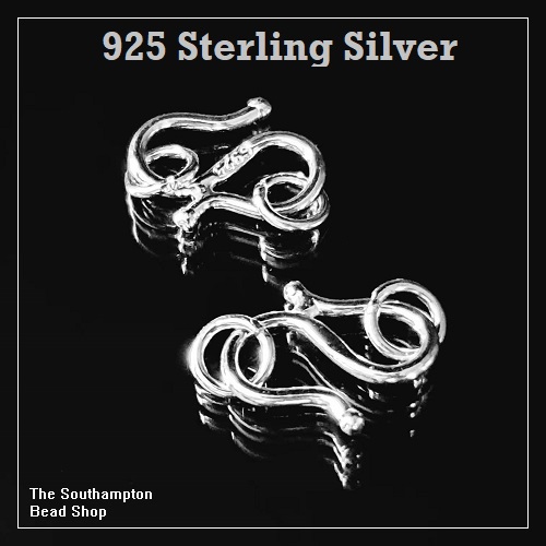 925 Silver ''S'' Hook Clasps